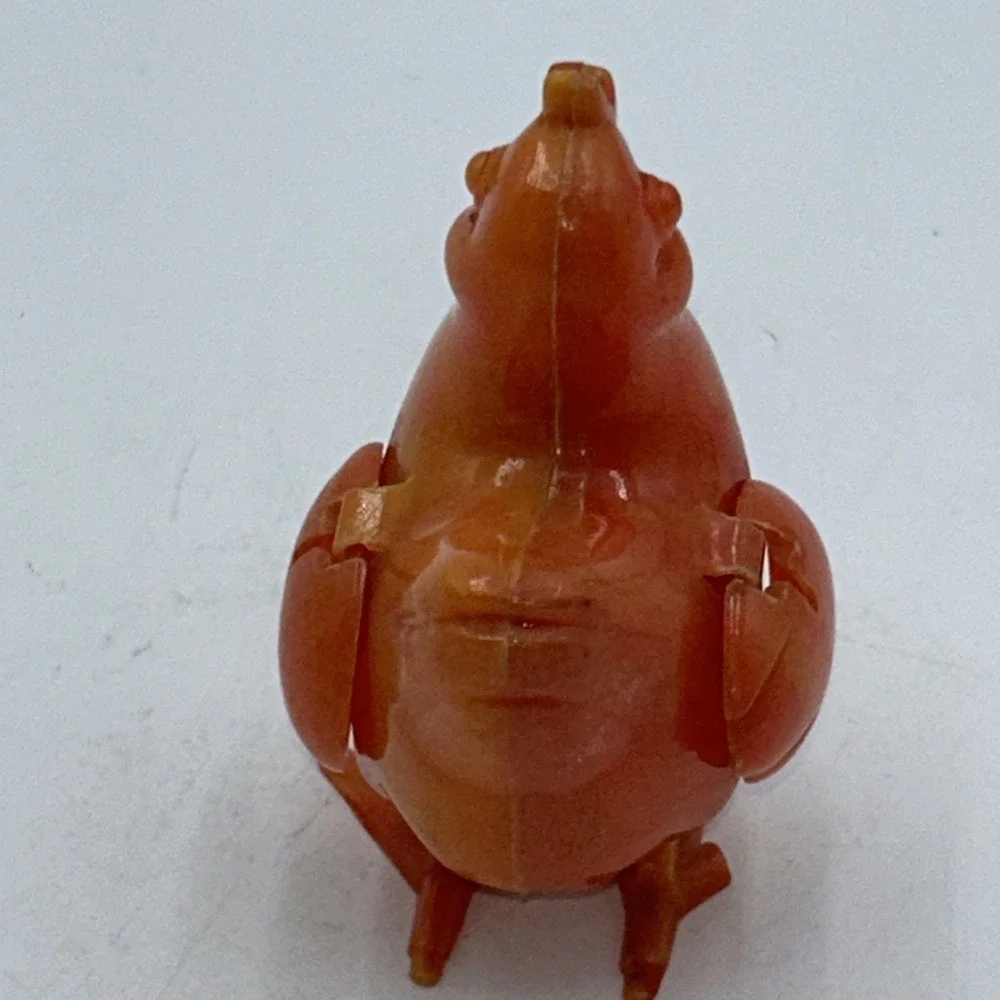 Busy Biddy Hen Toy Chicken Novelty Vintage Marvin Glass Lays Marble Eggs